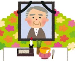 生活保護受給者の葬儀の画像